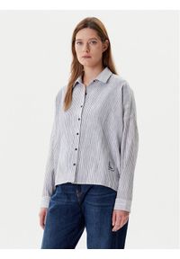 Mustang Koszula Ruby 1016577 Niebieski Loose Fit. Kolor: niebieski. Materiał: bawełna