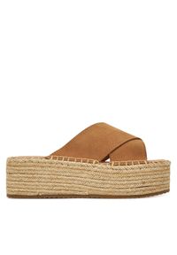 Espadryle DeeZee. Kolor: brązowy