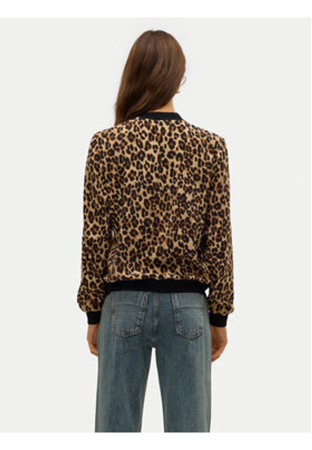 Vero Moda Kurtka bomber Coco 10250707 Brązowy Regular Fit. Kolor: brązowy. Materiał: syntetyk