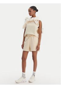 Reebok Szorty sportowe Jacqueline RK25500CCW Beżowy Regular Fit. Kolor: beżowy. Materiał: bawełna #5