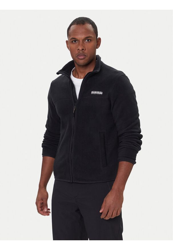 Napapijri Polar T-Dergana NP0A88V1 Czarny Regular Fit. Kolor: czarny. Materiał: syntetyk