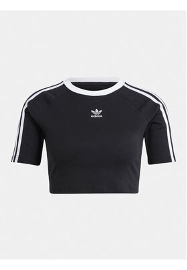 Adidas - adidas T-Shirt 3-Stripes Baby IU2532 Czarny Slim Fit. Kolor: czarny. Materiał: bawełna