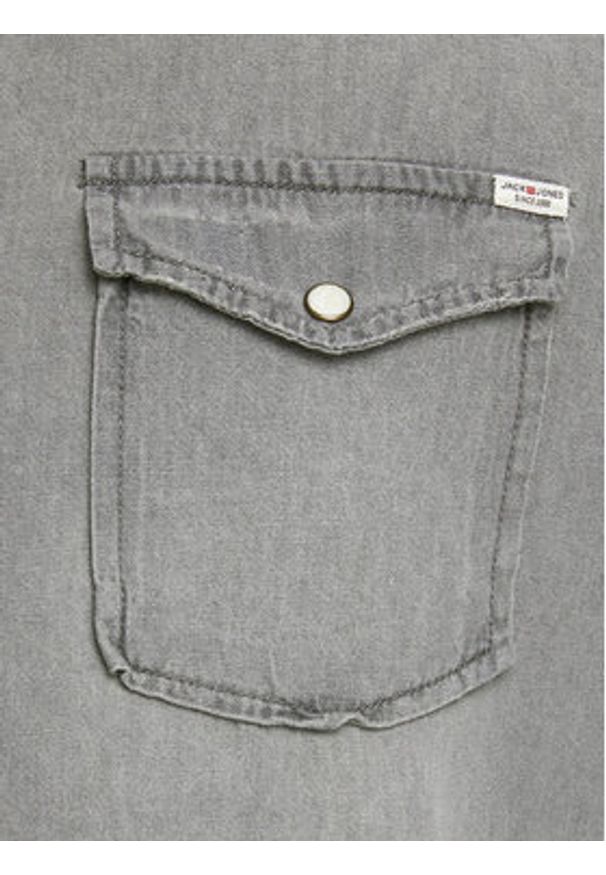 Jack & Jones Koszula Sheridan 12138115 Szary Slim Fit. Kolor: szary. Materiał: bawełna