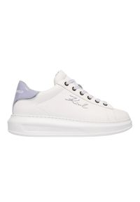 Karl Lagerfeld - KARL LAGERFELD Białe sneakersy damskie KAPRI Rhinestone Karl Trim, Rozmiar 37. Okazja: na co dzień. Kolor: biały. Wzór: aplikacja #3