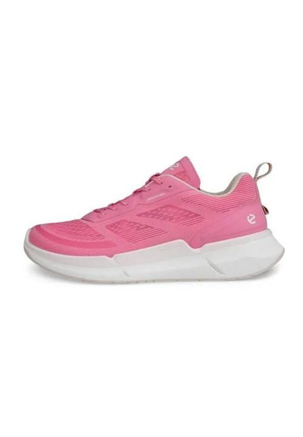 ecco - Buty do chodzenia damskie Ecco Sneaker Biom 2.2 Low. Kolor: różowy. Materiał: skóra. Szerokość cholewki: normalna. Sport: turystyka piesza