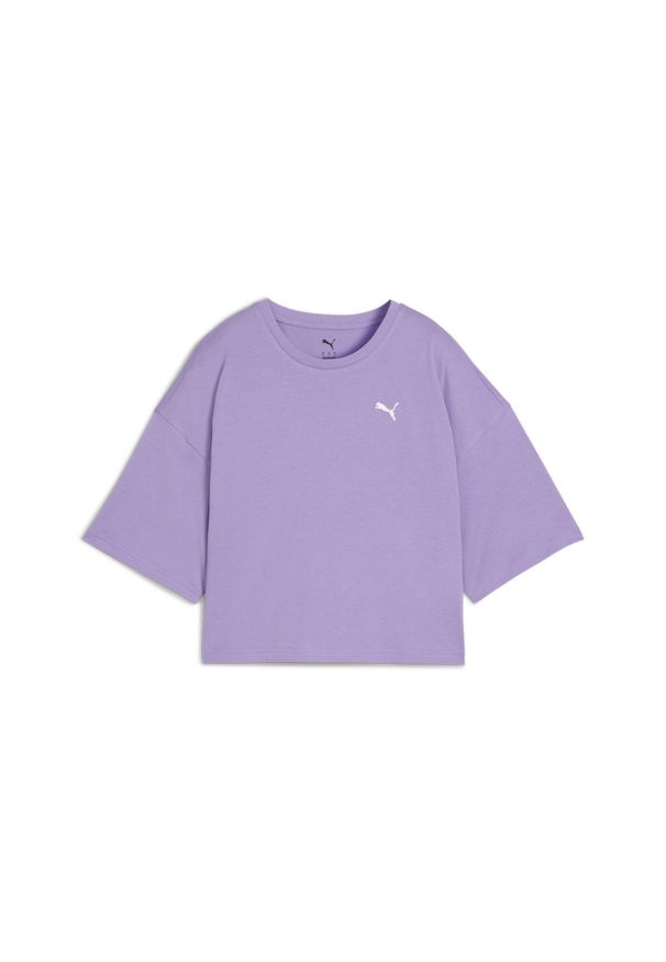 Puma Koszulka Wardrobe Ess Oversized 62974329. Kolor: fioletowy