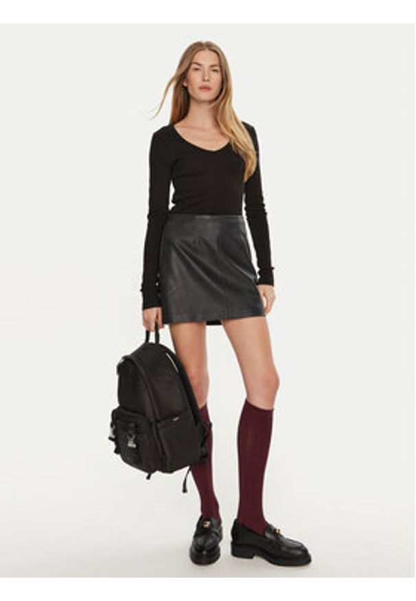 Calvin Klein Jeans Bluzka J20J224197 Czarny Slim Fit. Kolor: czarny. Materiał: bawełna