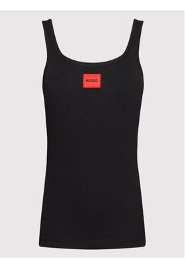 Hugo Top Red Label 50469665 Czarny Slim Fit. Kolor: czarny. Materiał: bawełna