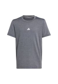 Adidas - Koszulka Training AEROREADY Heather Kids. Kolor: wielokolorowy, czarny, szary. Materiał: materiał #1