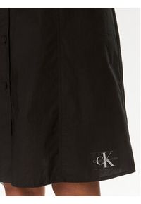 Calvin Klein Jeans Sukienka koszulowa J20J223057 Czarny Regular Fit. Kolor: czarny. Materiał: bawełna. Typ sukienki: koszulowe #4