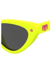 Chiara Ferragni okulary przeciwsłoneczne damskie kolor żółty. Kolor: żółty #6