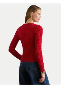 Lauren Ralph Lauren - LAUREN RALPH LAUREN Kardigan 200932225015 Czerwony Regular Fit. Kolor: czerwony. Materiał: bawełna #6