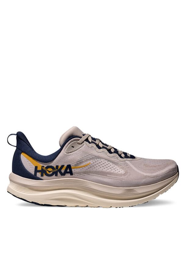 HOKA - Hoka Buty do biegania Kawana 3 1171894 Beżowy. Kolor: beżowy. Materiał: materiał