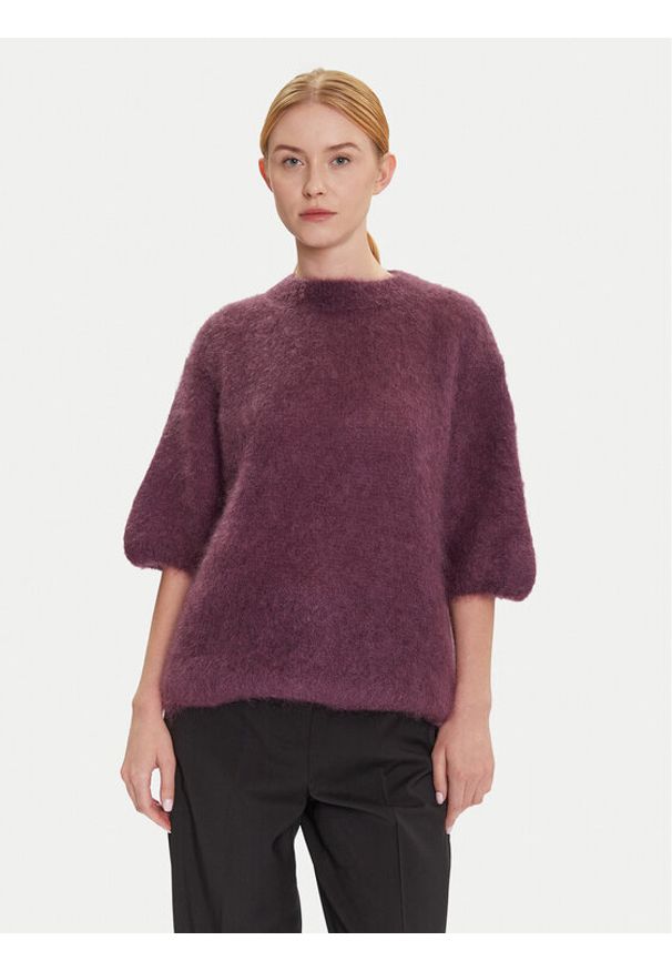 Dixie Sweter M277Y101A Fioletowy Relaxed Fit. Kolor: fioletowy. Materiał: syntetyk