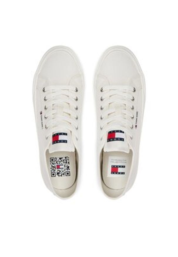 Tommy Jeans Tenisówki EM0EM01365 Biały. Kolor: biały. Materiał: materiał