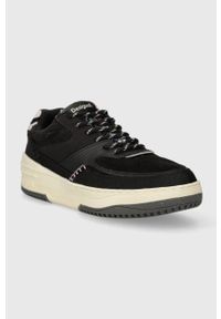 Desigual sneakersy kolor czarny 23WSKA07.2000. Nosek buta: okrągły. Zapięcie: sznurówki. Kolor: czarny. Materiał: materiał, włókno, guma #4