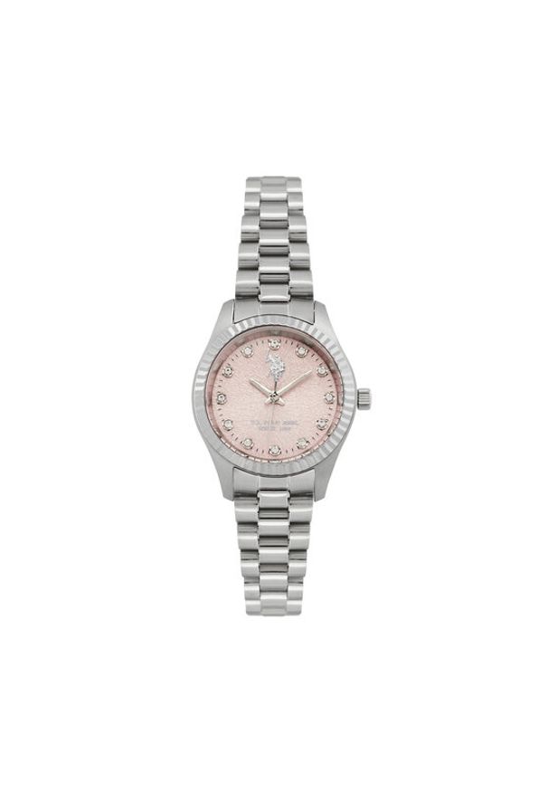 U.S. Polo Assn. Zegarek Grace USP8495PK Srebrny. Kolor: srebrny