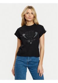 Guess T-Shirt W5RI06 I3Z14 Czarny Regular Fit. Kolor: czarny. Materiał: bawełna