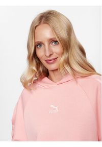 Puma Bluza T7 621468 Różowy Regular Fit. Kolor: różowy. Materiał: bawełna