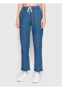 Roxy Spodnie materiałowe Slow Swell ERJDP03278 Niebieski Regular Fit. Kolor: niebieski. Materiał: materiał, bawełna