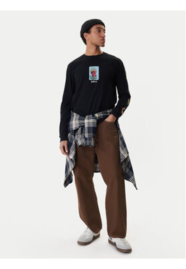 RVCA Spodnie materiałowe Dayshift 23A113502 Brązowy Relaxed Fit. Kolor: brązowy. Materiał: bawełna