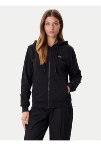 Lacoste Bluza SF5256 Czarny Regular Fit. Kolor: czarny. Materiał: bawełna