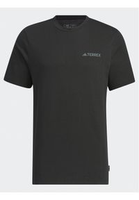 Adidas - adidas T-Shirt Graphic IS0282 Czarny Regular Fit. Kolor: czarny. Materiał: bawełna
