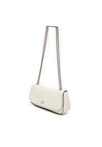 Calvin Klein Torebka Ck Convertible Chain Small Bag LV04F3172G Biały. Kolor: biały. Materiał: skórzane #3