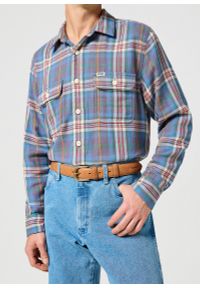 Wrangler - WRANGLER MĘSKI PASEK SKÓRZANY BOMBATO BELT DARK COGNAC 112358067 PREMIUM W0CL014422. Materiał: skóra #4