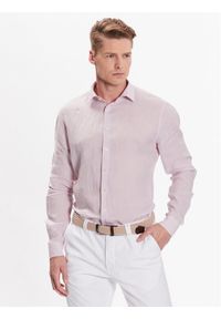 CINQUE Koszula Cisteven 2345 Różowy Regular Fit. Kolor: różowy. Materiał: len #1