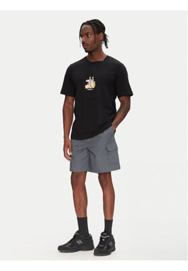 Jack & Jones T-Shirt Varenna 12273162 Czarny Regular Fit. Kolor: czarny. Materiał: bawełna