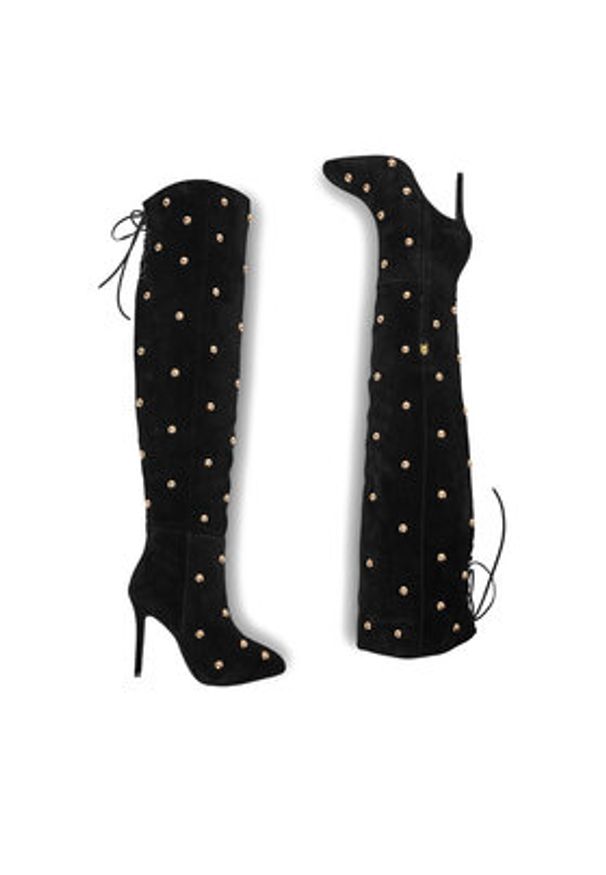 Eva Minge Kozaki EO-MIA-121950 Czarny. Kolor: czarny. Materiał: skóra, zamsz