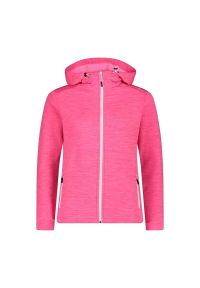 Polar z kapturem dla kobiet CMP. Typ kołnierza: kaptur. Kolor: różowy. Materiał: polar. Sport: turystyka piesza #1