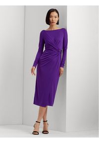 Lauren Ralph Lauren Sukienka koktajlowa 253919794002 Fioletowy Regular Fit. Kolor: fioletowy. Materiał: syntetyk. Styl: wizytowy #1