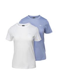 Hi-tec - T-shirt Damski Jodin 2pak. Kolor: biały, wielokolorowy, fioletowy