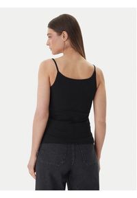 Tommy Jeans Top DW0DW22278 Czarny Slim Fit. Kolor: czarny. Materiał: bawełna #4