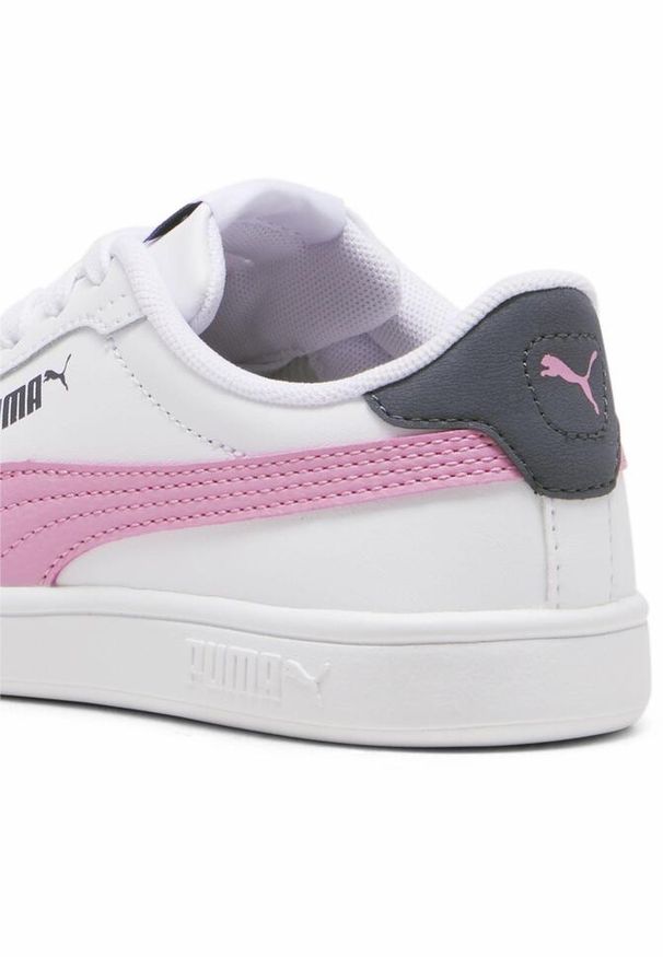 Puma - Dziecięce buty Smash 3.0 L PUMA White Mauved Out Galactic Gray Pink. Kolor: biały, wielokolorowy, różowy