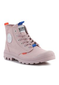 Buty Palladium Pampa Mono Metro W 77321-613-M różowe. Zapięcie: sznurówki. Kolor: różowy. Materiał: guma, materiał. Szerokość cholewki: normalna