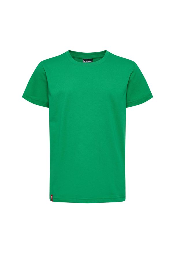 Koszulka dla dzieci Hummel Red Basic. Kolor: zielony. Materiał: bawełna. Długość rękawa: krótki rękaw. Długość: krótkie. Sport: piłka ręczna