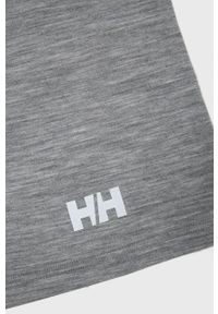 Helly Hansen Komin wełniany kolor szary z nadrukiem. Kolor: szary. Materiał: wełna. Wzór: nadruk #3