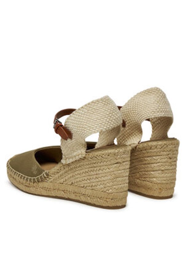 Lauren Ralph Lauren - LAUREN RALPH LAUREN Espadryle Robby 802966885001 Khaki. Kolor: brązowy. Materiał: materiał