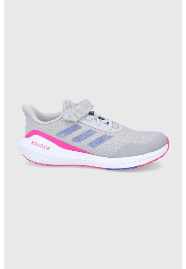 adidas Performance Buty dziecięce H01875 kolor szary. Nosek buta: okrągły. Zapięcie: rzepy. Kolor: szary. Materiał: guma
