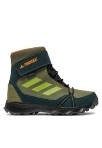 Adidas - adidas Buty Terrex Snow Cf R.Rdy K GZ1178 Zielony. Kolor: zielony. Materiał: materiał