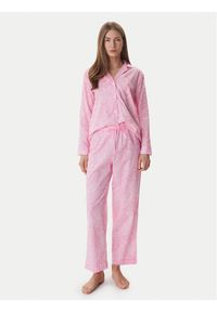 Lauren Ralph Lauren - LAUREN RALPH LAUREN Piżama ILN92499 Różowy. Kolor: różowy. Materiał: wiskoza #1