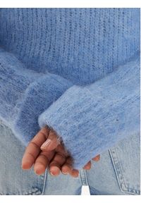 AMERICAN VINTAGE - American Vintage Sweter Bymi BYM18AE24 Niebieski Regular Fit. Kolor: niebieski. Materiał: wełna. Styl: vintage #5