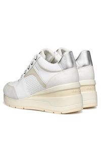 Geox Sneakersy D Zosma D558LA 08522 C1352 Biały. Kolor: biały. Materiał: skóra