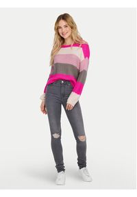 JDY Sweter Badut 15211499 Różowy Regular Fit. Kolor: różowy. Materiał: syntetyk