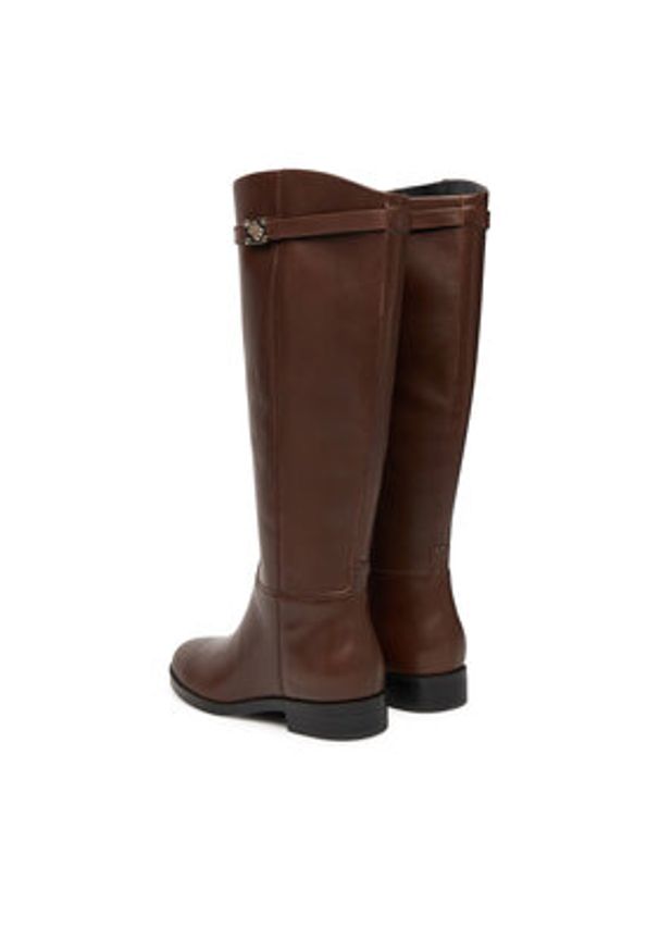 Guess Kozaki FLFZOR LEA11 Brązowy. Kolor: brązowy. Materiał: skóra