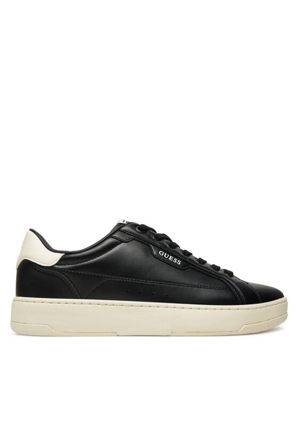 Guess Sneakersy FMTNCI ELE12 Czarny. Kolor: czarny. Materiał: skóra