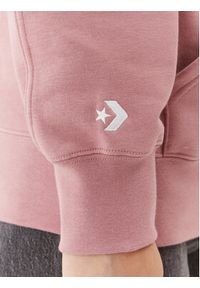 Converse Bluza Wordmark Fleece Hoodie Emb 10025690-A11 Różowy Regular Fit. Kolor: różowy. Materiał: bawełna